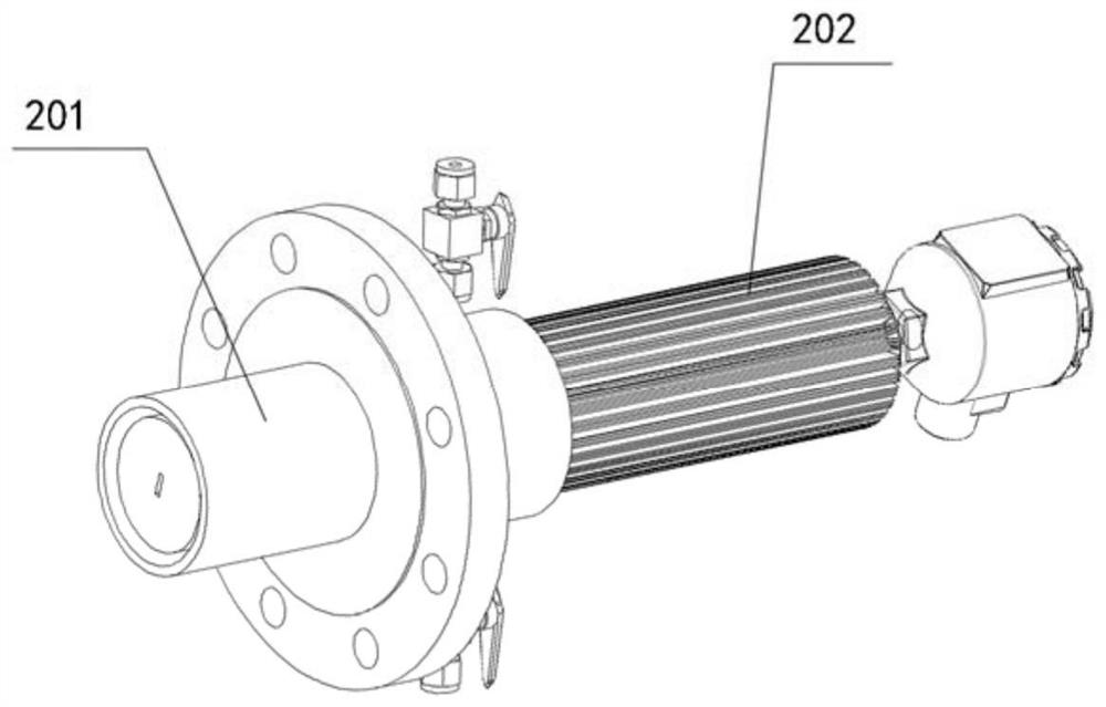 Non-contact particle size analyzer and application method thereof