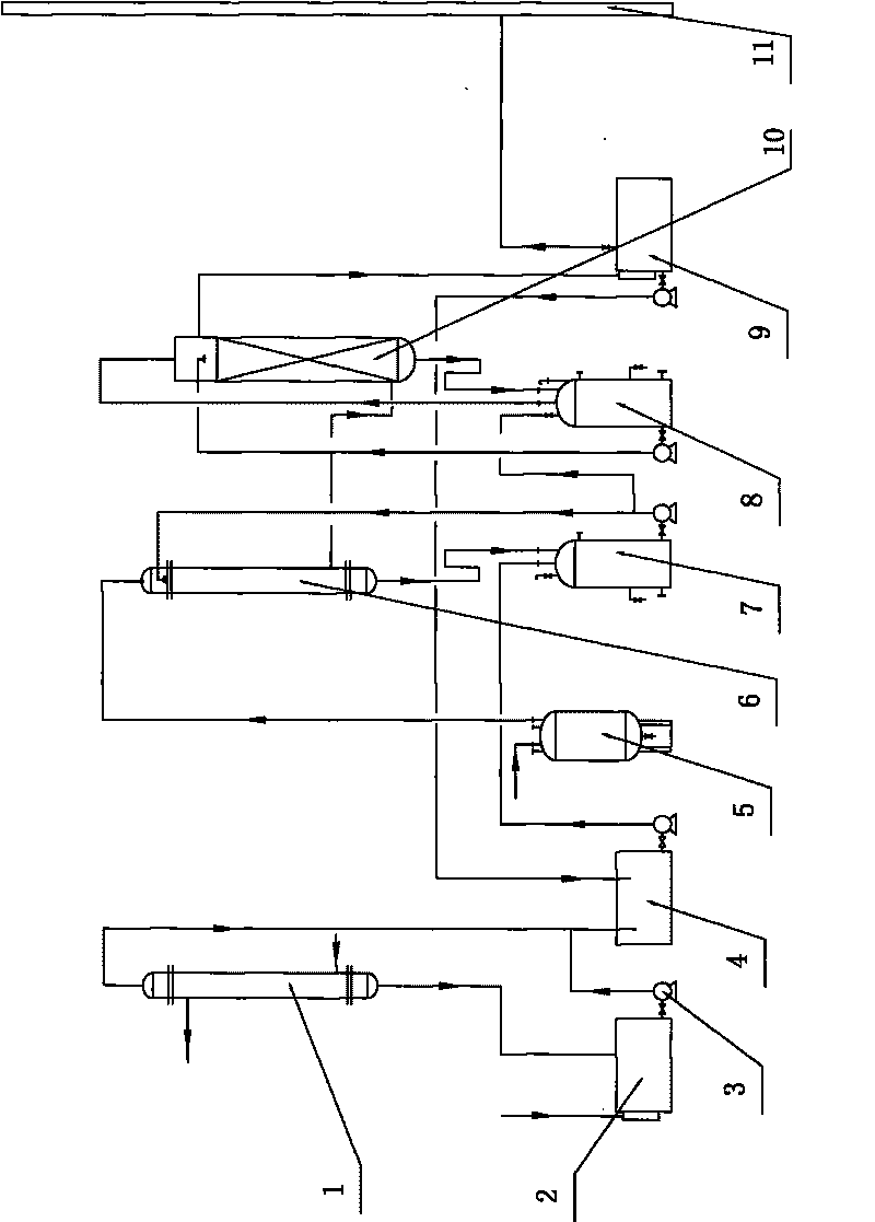 Hydrochloric acid absorption tower and process for producing hydrochloric acid for production