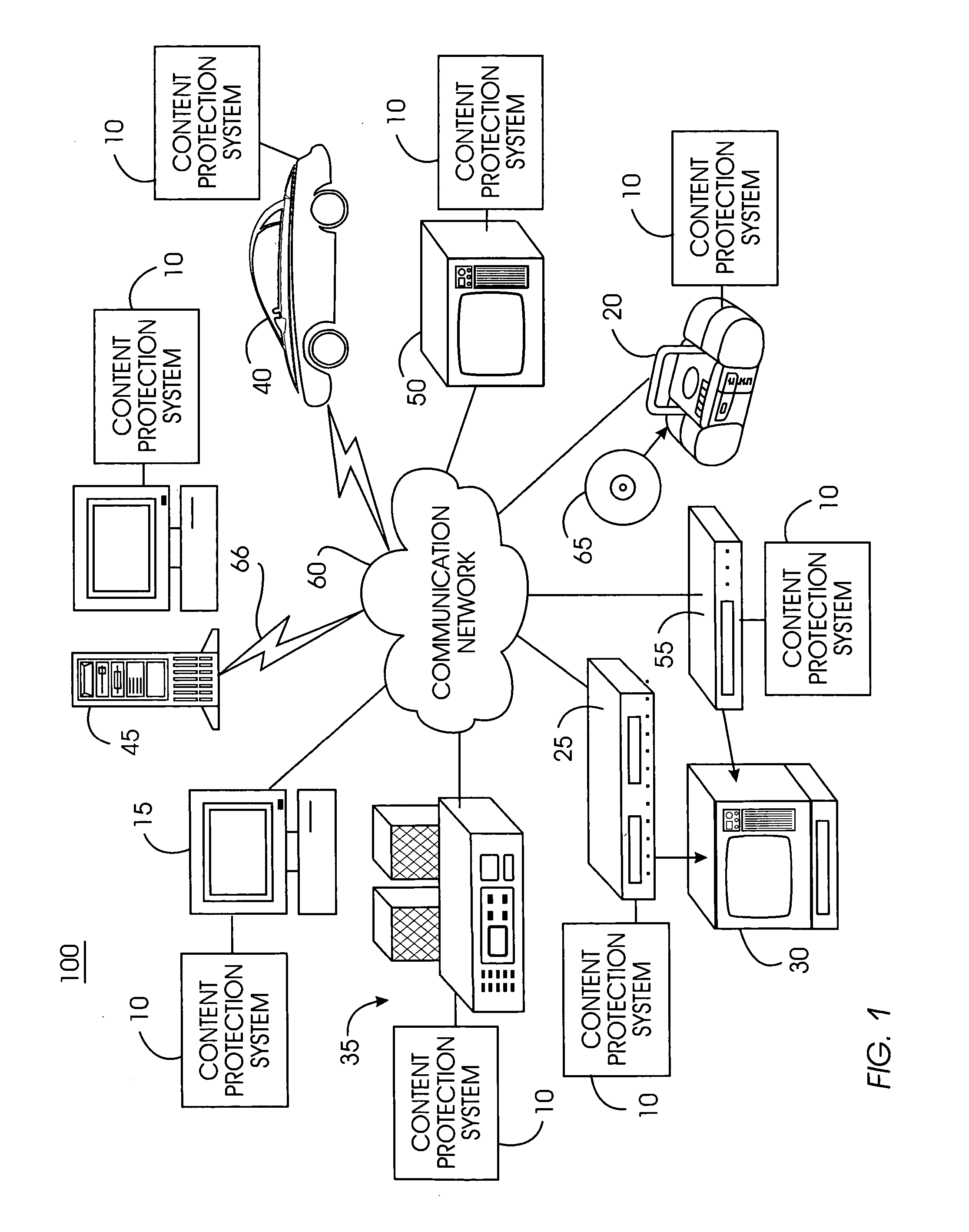 System and method for securely removing content or a device from a content-protected home network