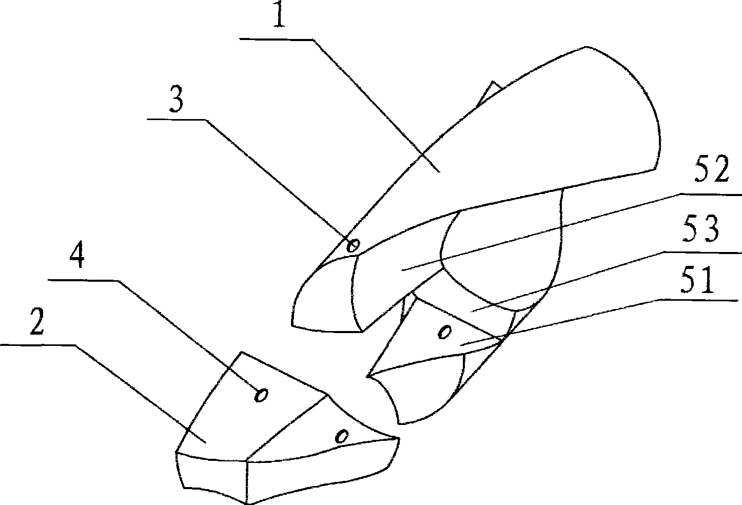 Method for preparing grinding-free drill head and drill head