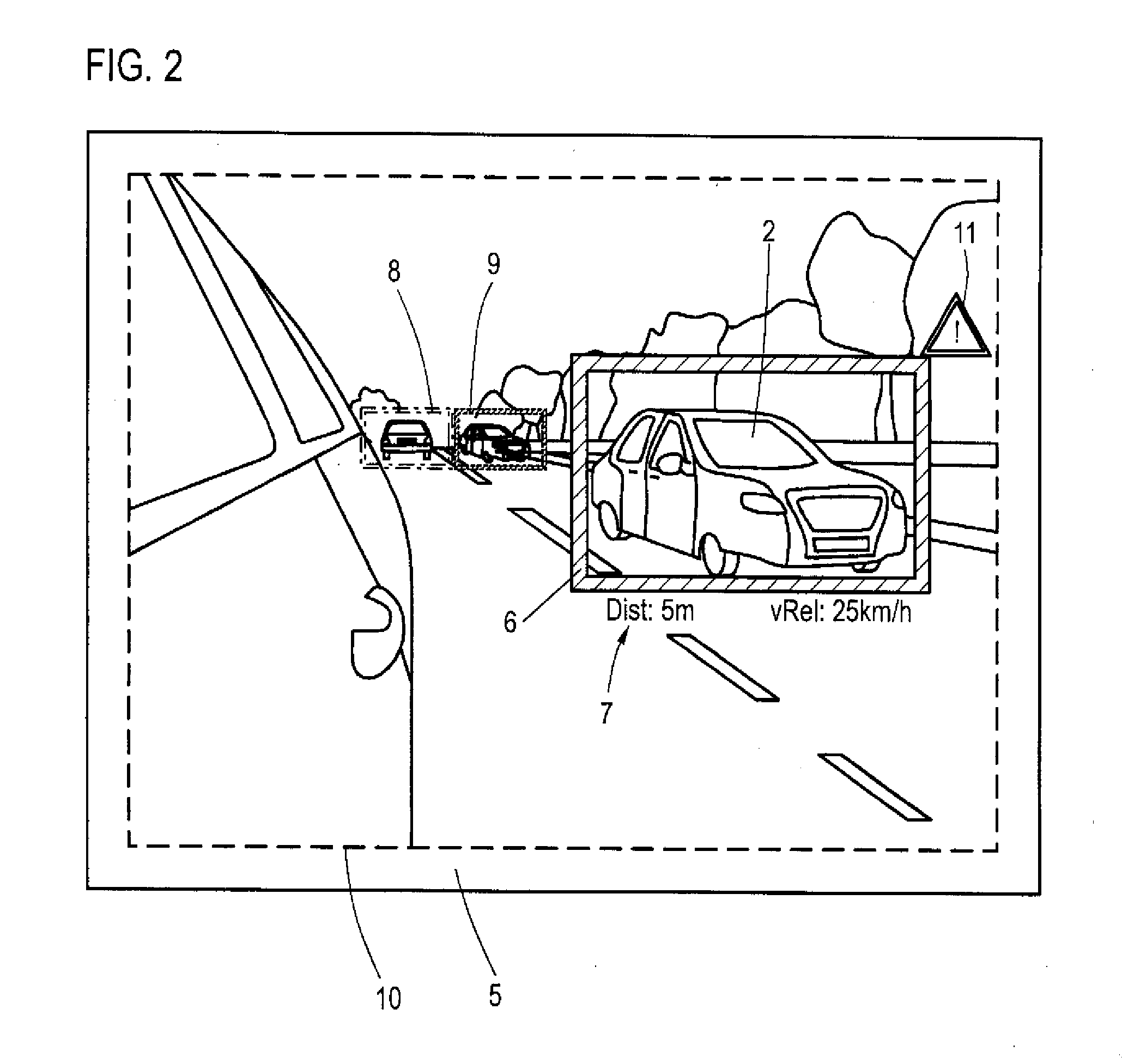 Method for visualizing the vicinity of a motor vehicle