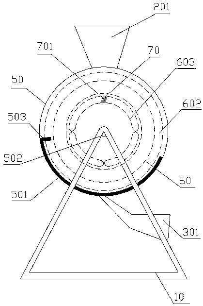 Feed beating and cleaning device