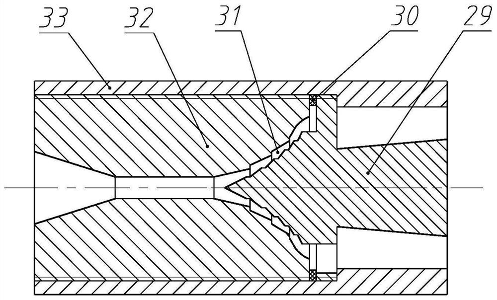 High-oxygen drinking water production process and system based on gas nanocrystallization technology