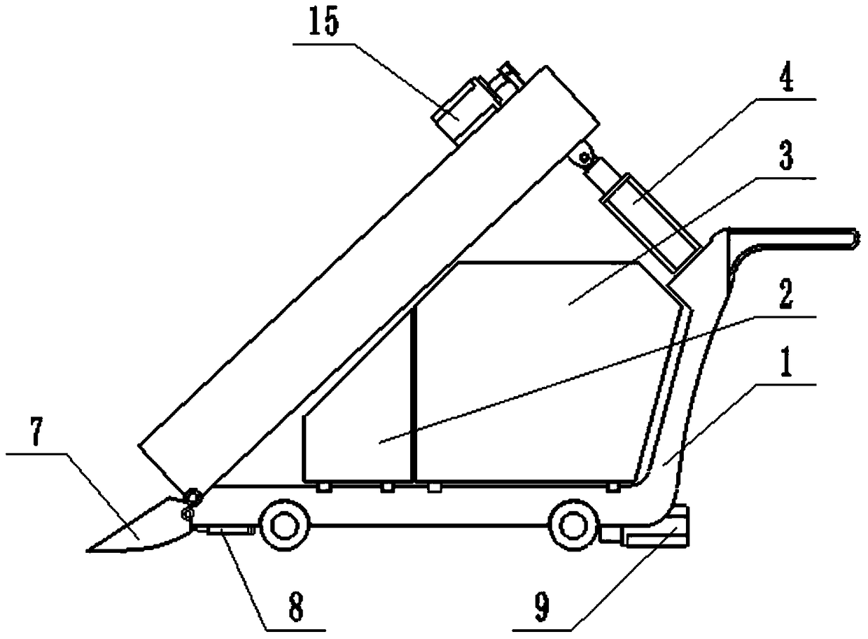 An auger type pig manure automatic cleaning equipment