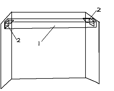 Invisible supporting structure of gypsum board ceiling