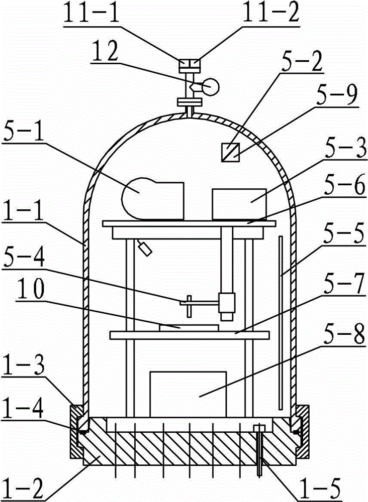 Automatic welding experiment system for simulating medium pressure liquid or gaseous environment