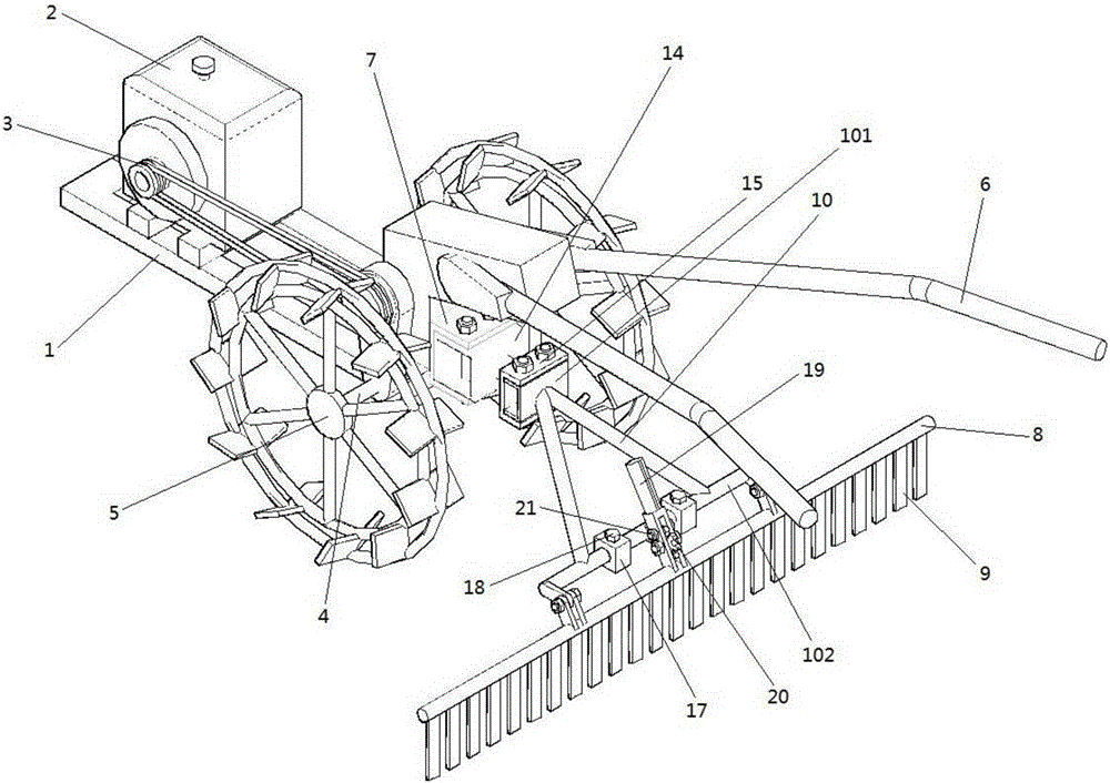 Mechanical harrow