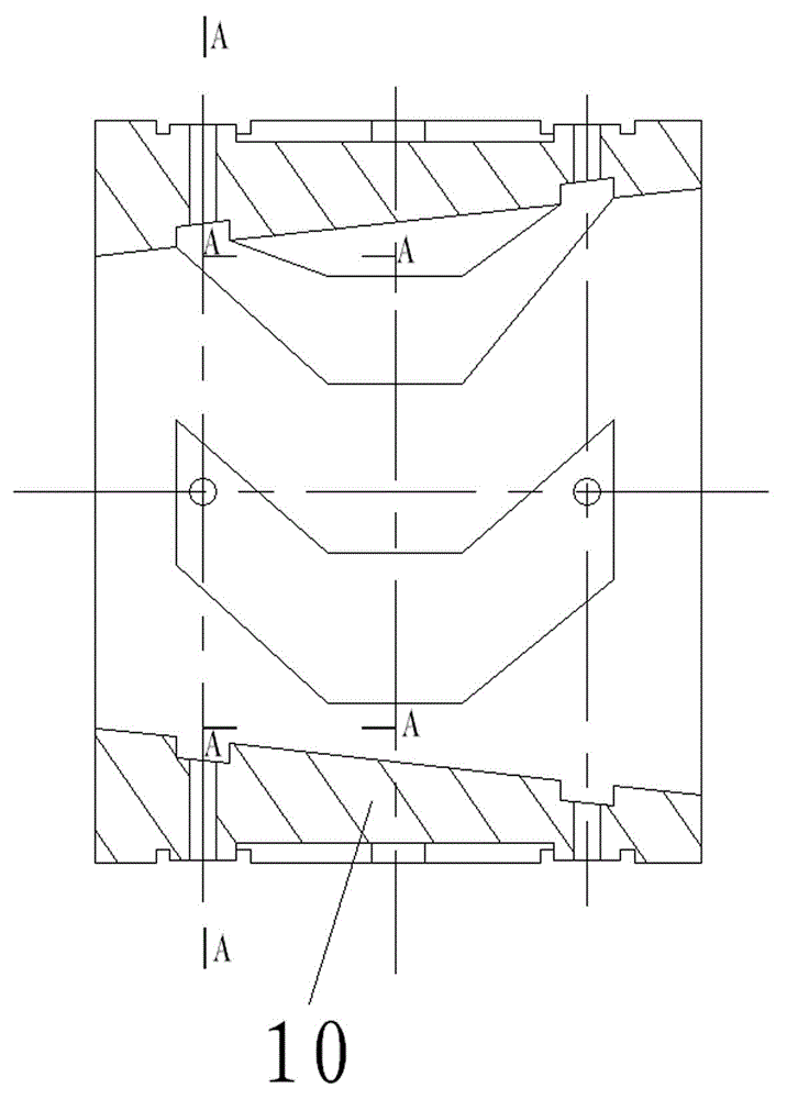 Dynamic and static pressure conical bearing with wedged dovetail cavities