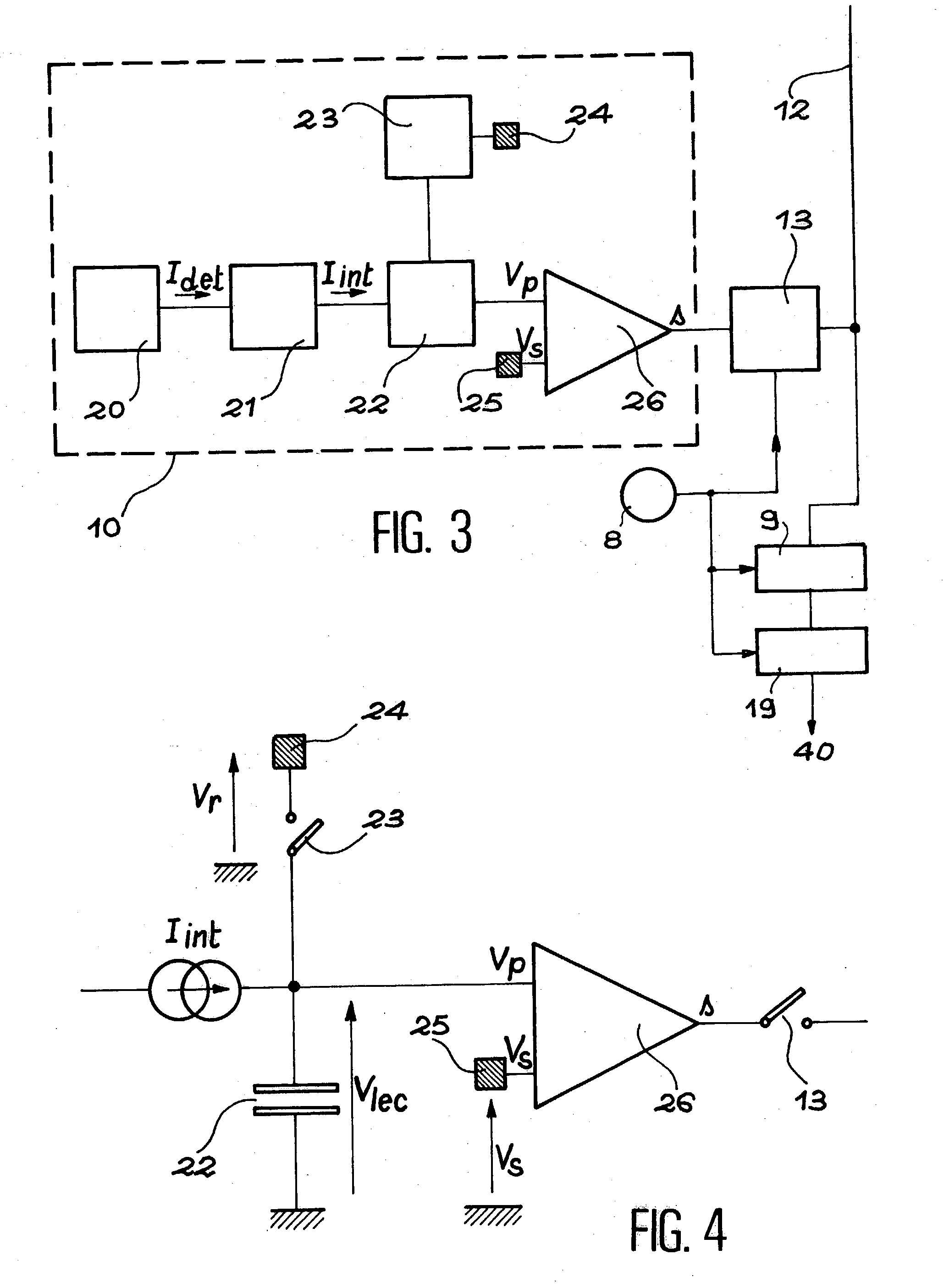 Method for converting an analog signal into a digital signal and electromagnetic radiation sensor using same