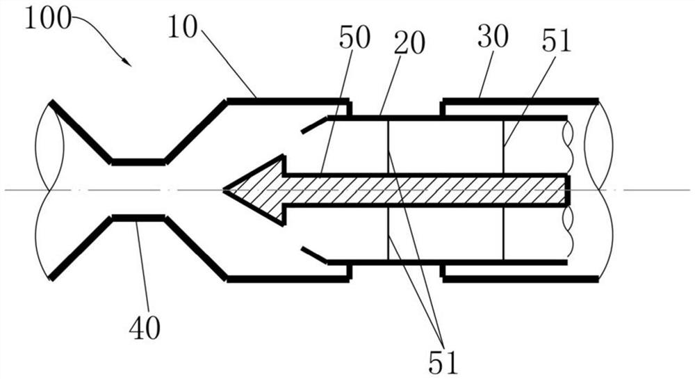 Tubular pressure-reducing throttle valve