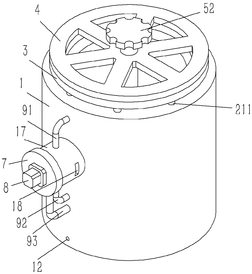 Feed inlet with improved structure on smelting furnace