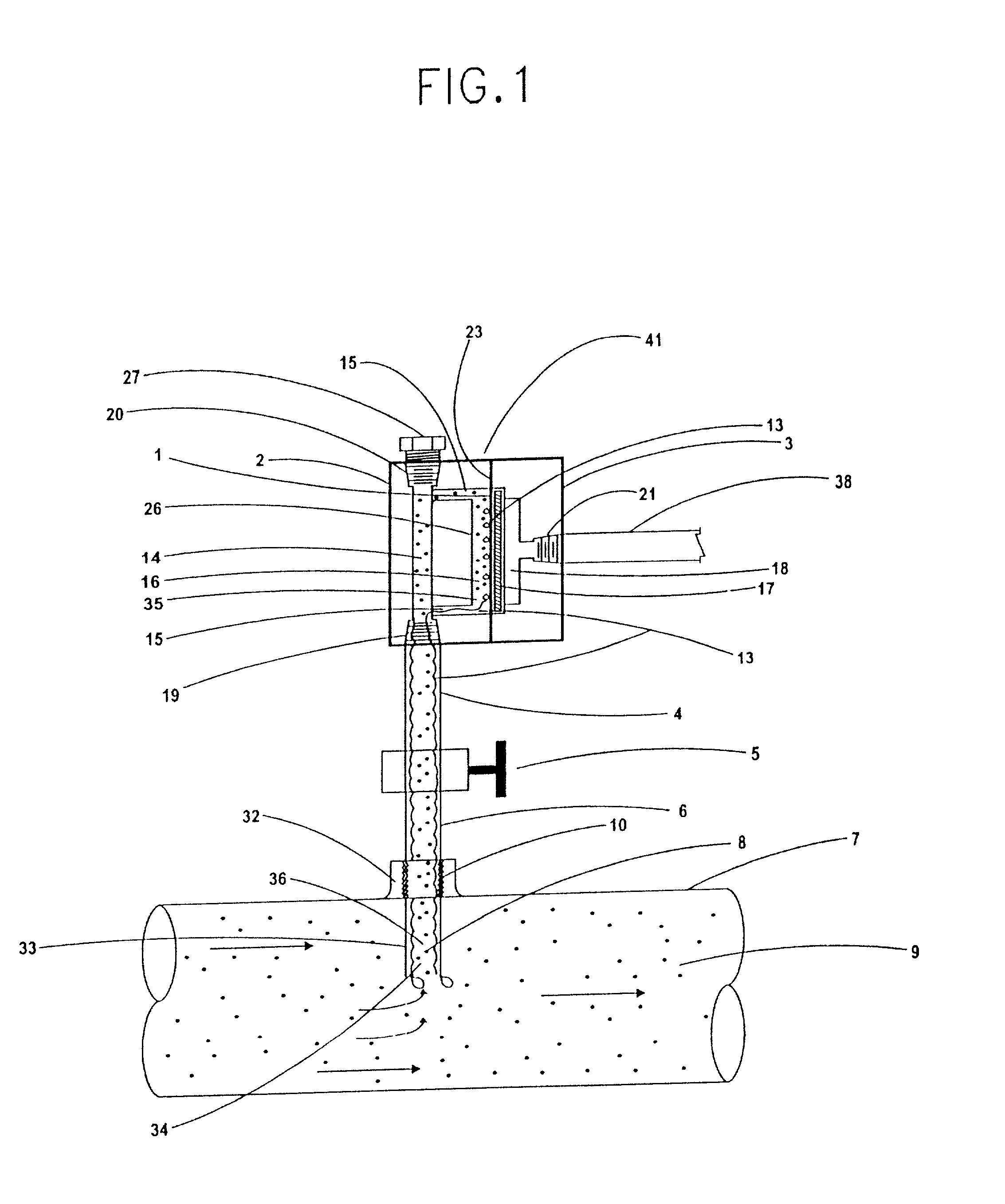 System for retrieving a gas phase sample from a gas stream containing entrained liquid, and sample conditioner assembly therefore