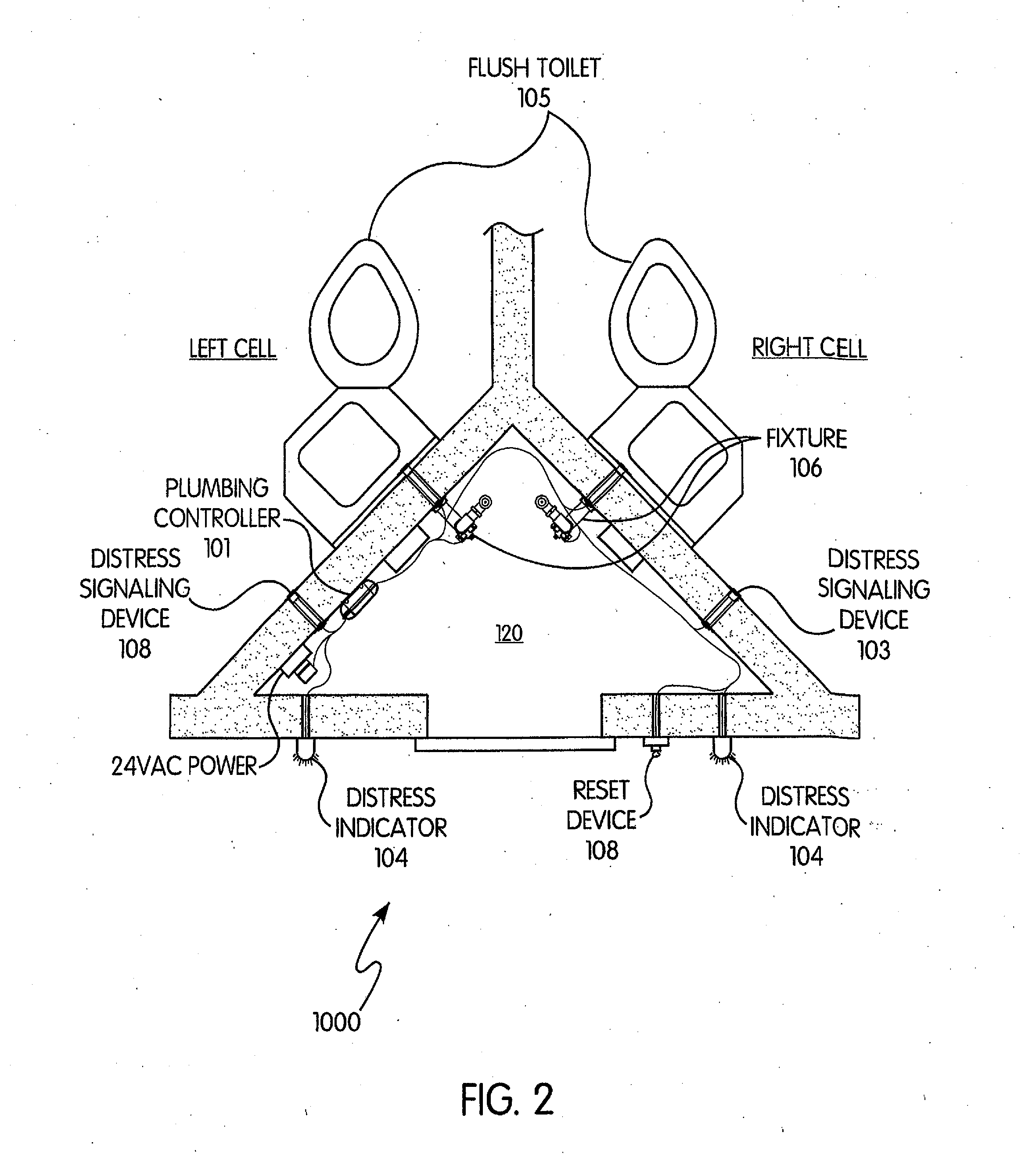 Plumbing Control System With Distress Signal