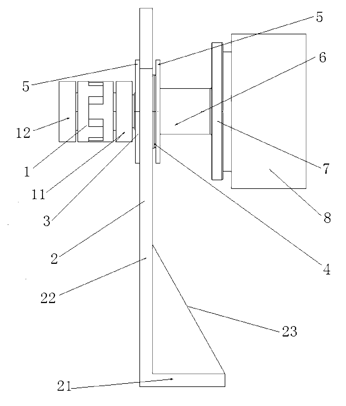 Connecting tool of motor testing platform