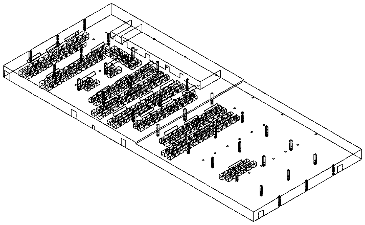 Column-distributed ventilation heating system and method for high-pollution oil mist emission plant