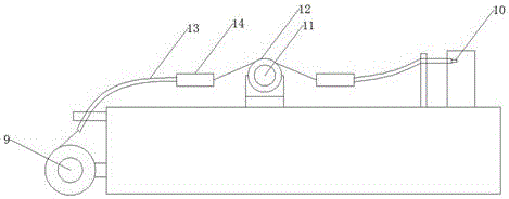 Wire feeding mechanism of vacuum film plating machine