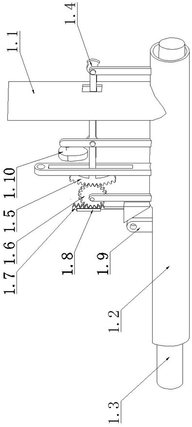 A mechanism capable of controlling the impact distance of walnuts and a walnut shell breaking device