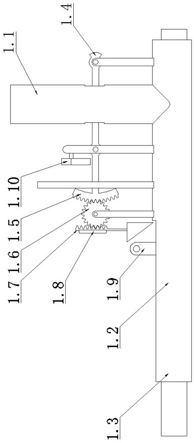 A mechanism capable of controlling the impact distance of walnuts and a walnut shell breaking device