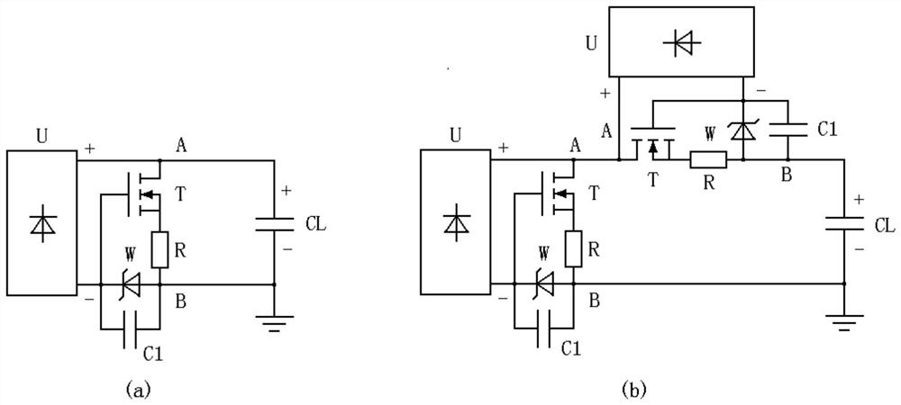 High-voltage generator based on MOS transistor series discharge