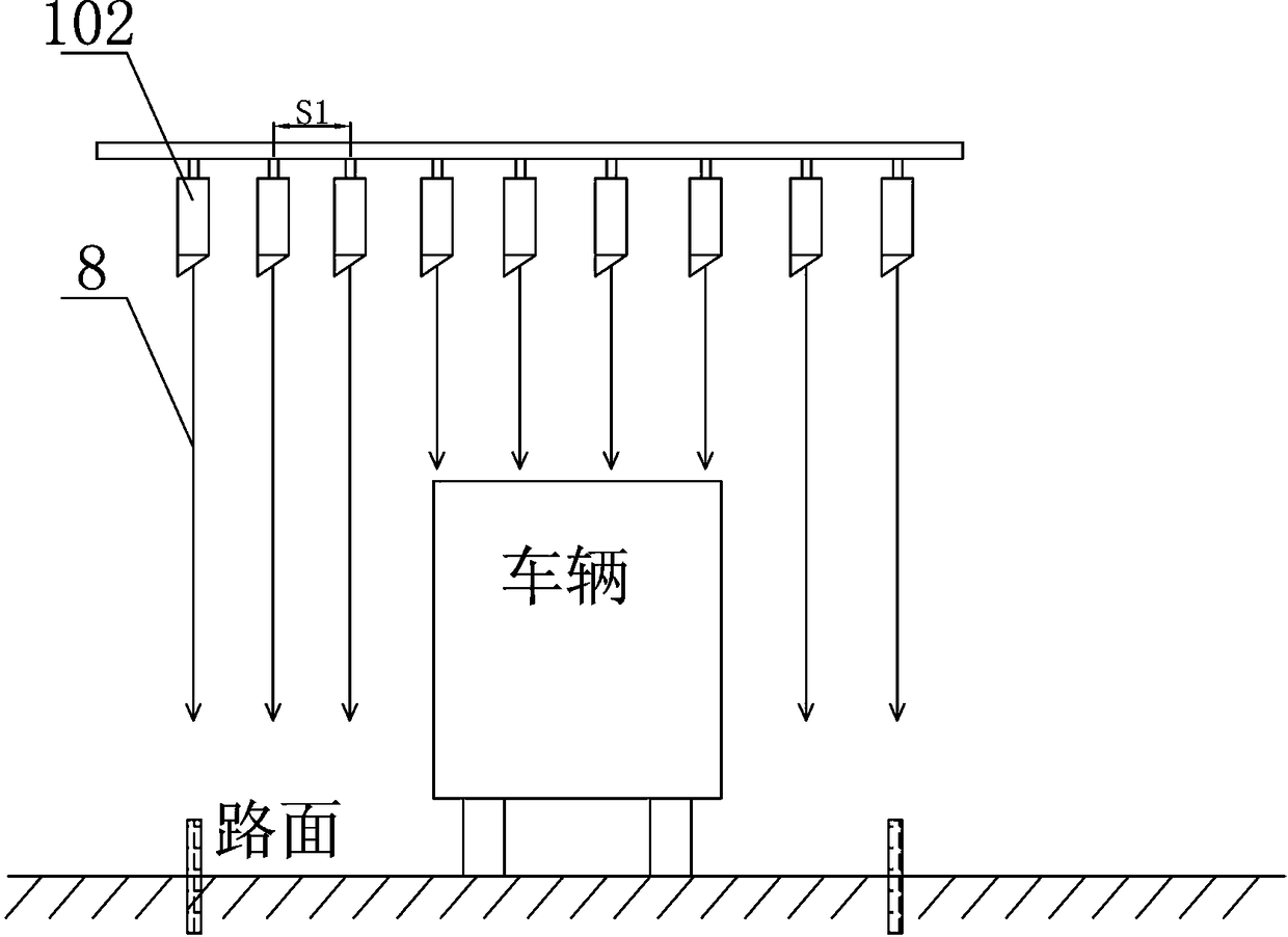 Laser range finding principle based linked intervention system of over-limit detection