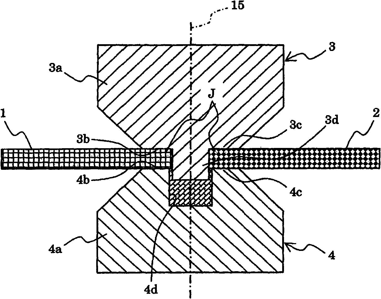 Two-surface friction stir welding method and device, and tool set for two-surface friction stir welding