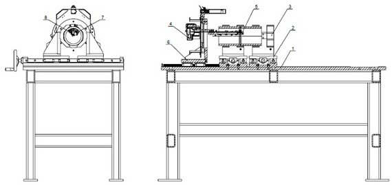 Automatic welding device for argon tungsten-arc welding of deep hole in inner wall of pipe fitting