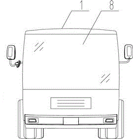 Special chassis for low-floor wide-field-of-view sanitation truck