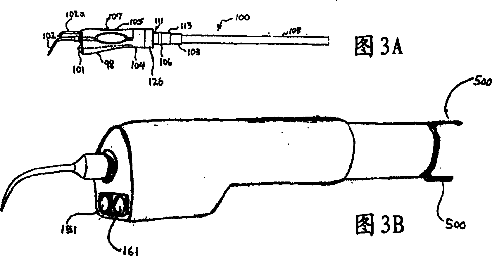 Ultrasonic dental tool having a light source