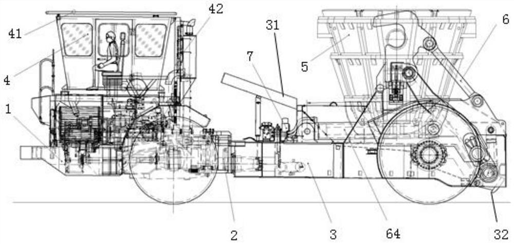 A horizontally articulated tank truck