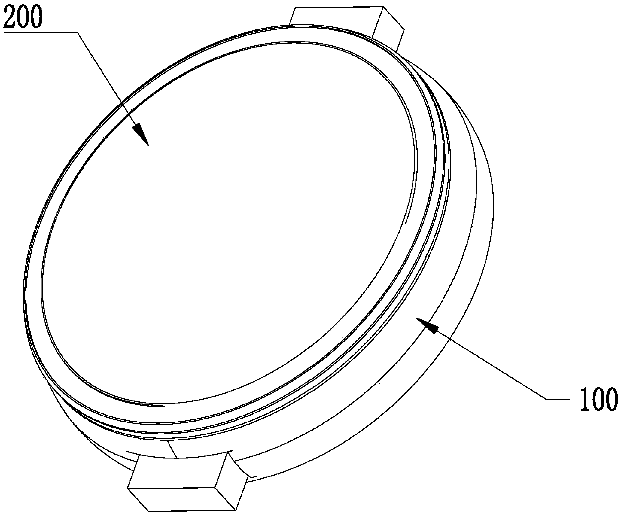 All-metal watch antenna system