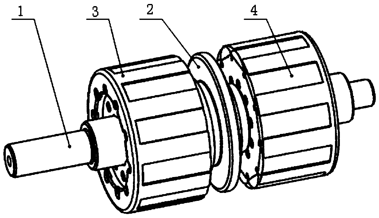 Rotating shaft and motor rotor unit