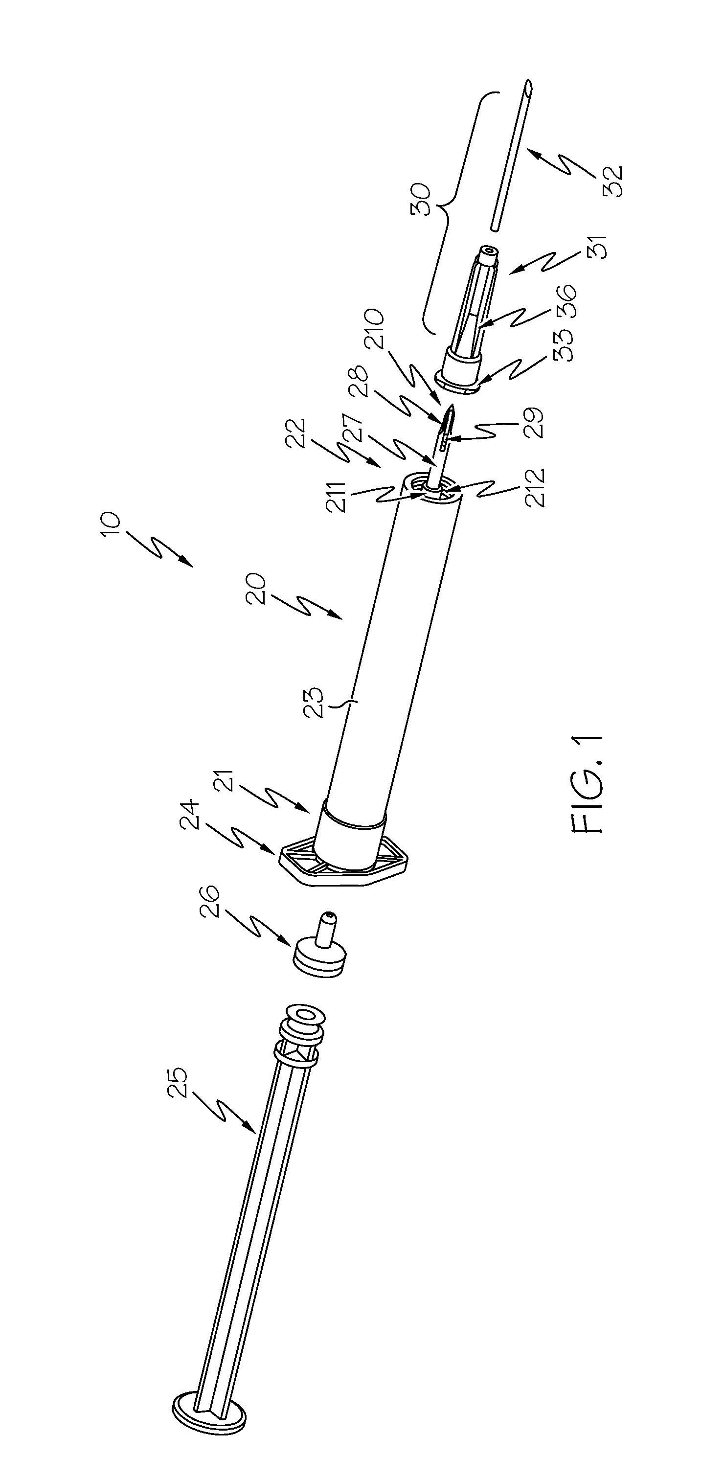 Syringe with integrated cannula