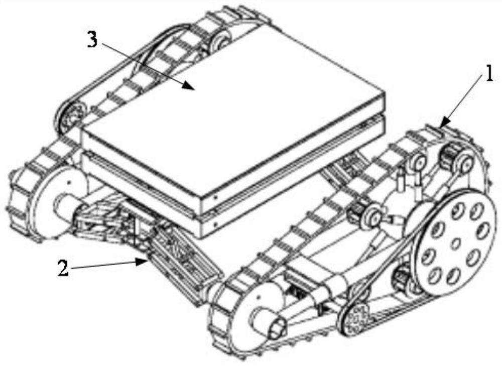 Mechanical mechanism and working method of an all-terrain wounded transport platform