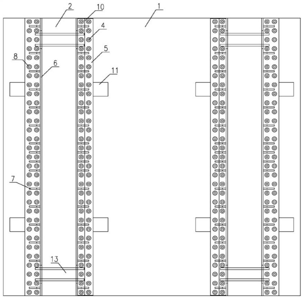 Fabricated slab culvert main body structure and construction method thereof