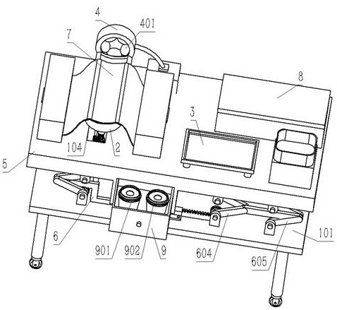 Blood drawing nursing device for blood station