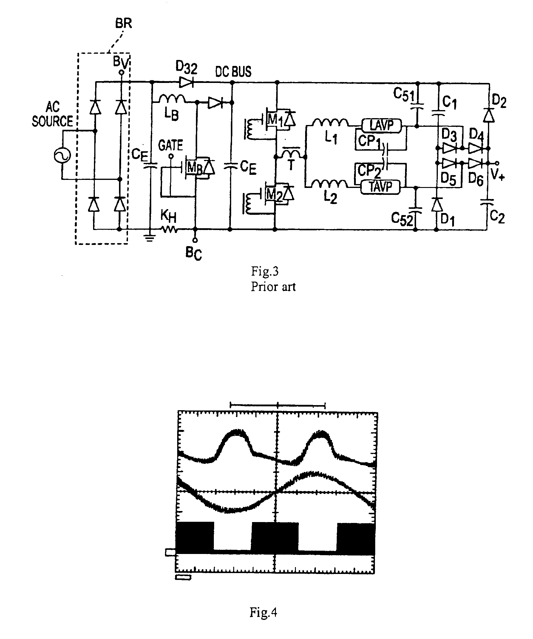 Quasi active power factor correction circuit for switching power supply