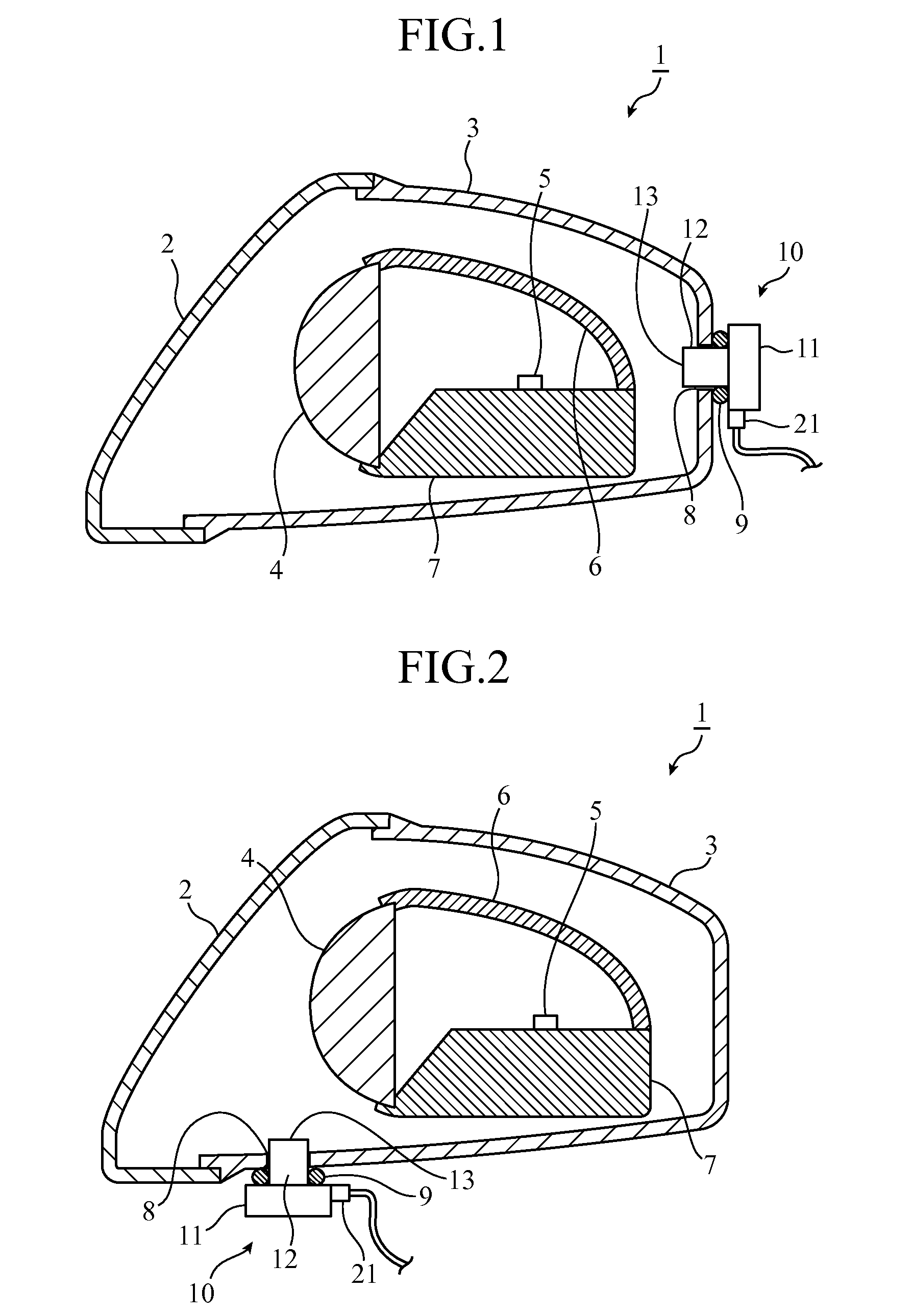 Moisture removal device, lighting device for mounting on vehicle, and light source lighting device