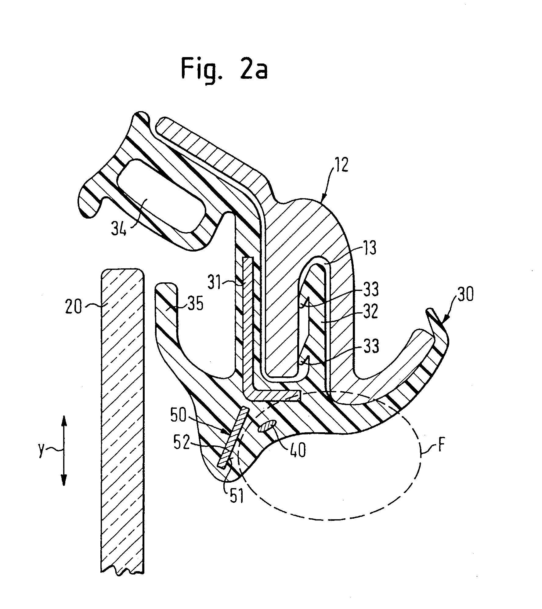 Device for sensing an obstacle in the opening range of a closure element of a motor vehicle