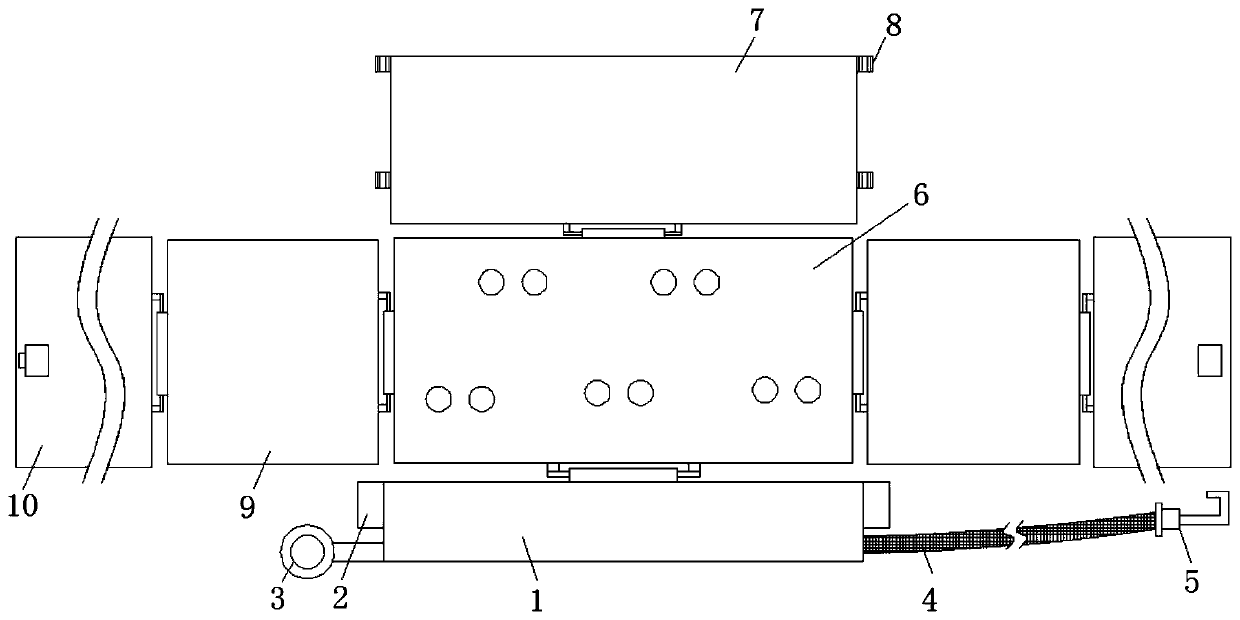 Foldable electrical control cabinet