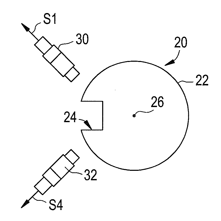 System and method for determining an angular position of a rotor and a radial position of the rotor