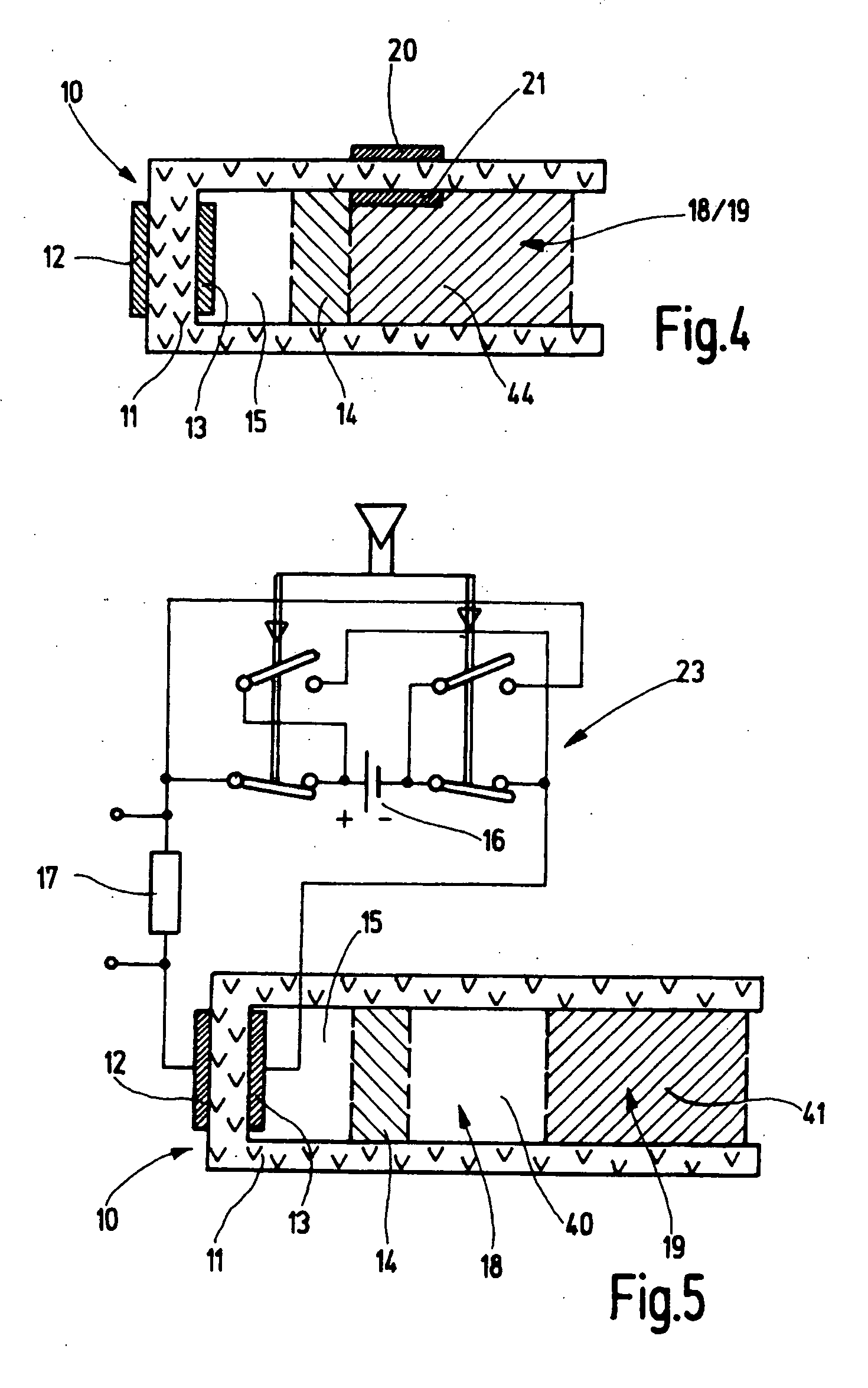 Device for measuring the pressure in a gas mixture