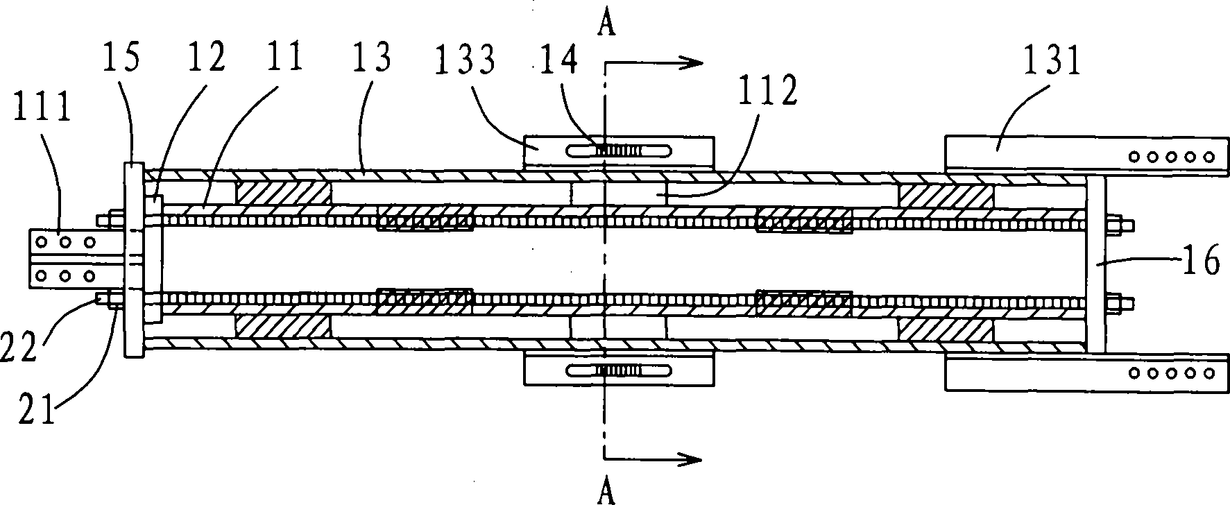 Double-core prestressed tension self-restoring energy dissipation supporting device