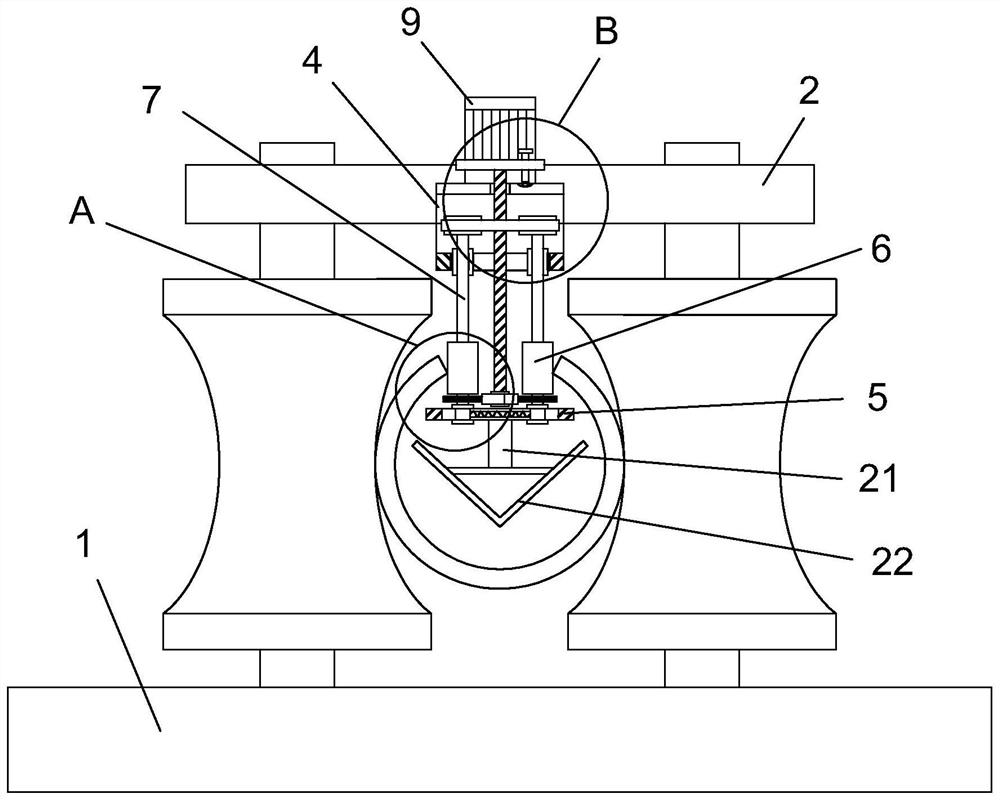 Welding seam slot closing correction equipment for longitudinal welded pipe production