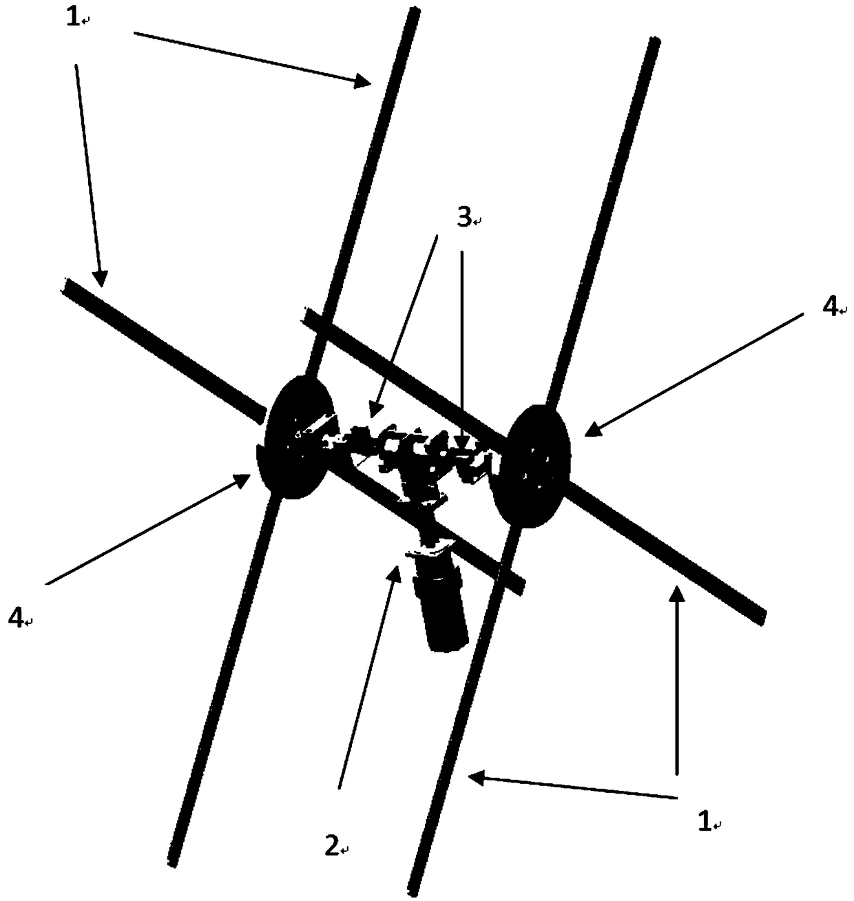 A naked-eye 3D holographic double-sided display device based on visual persistence effect