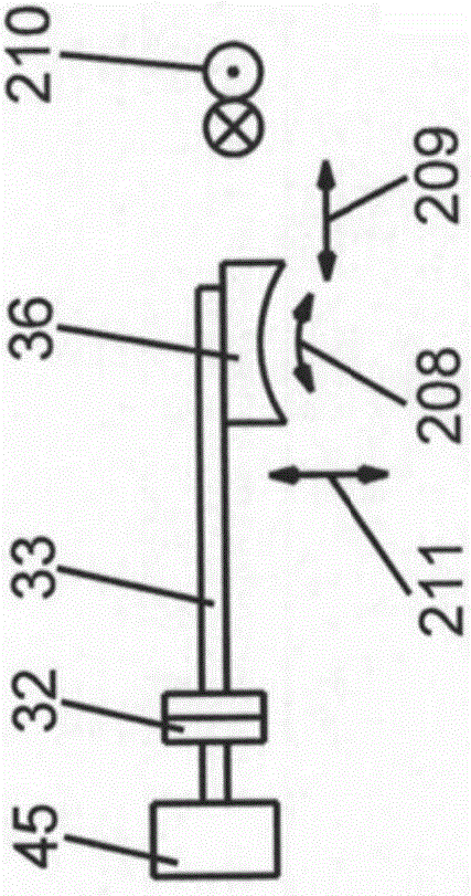 Transport device, a production installation, a multistage forming press, and a method for manufacturing products from work pieces by means of a production installation