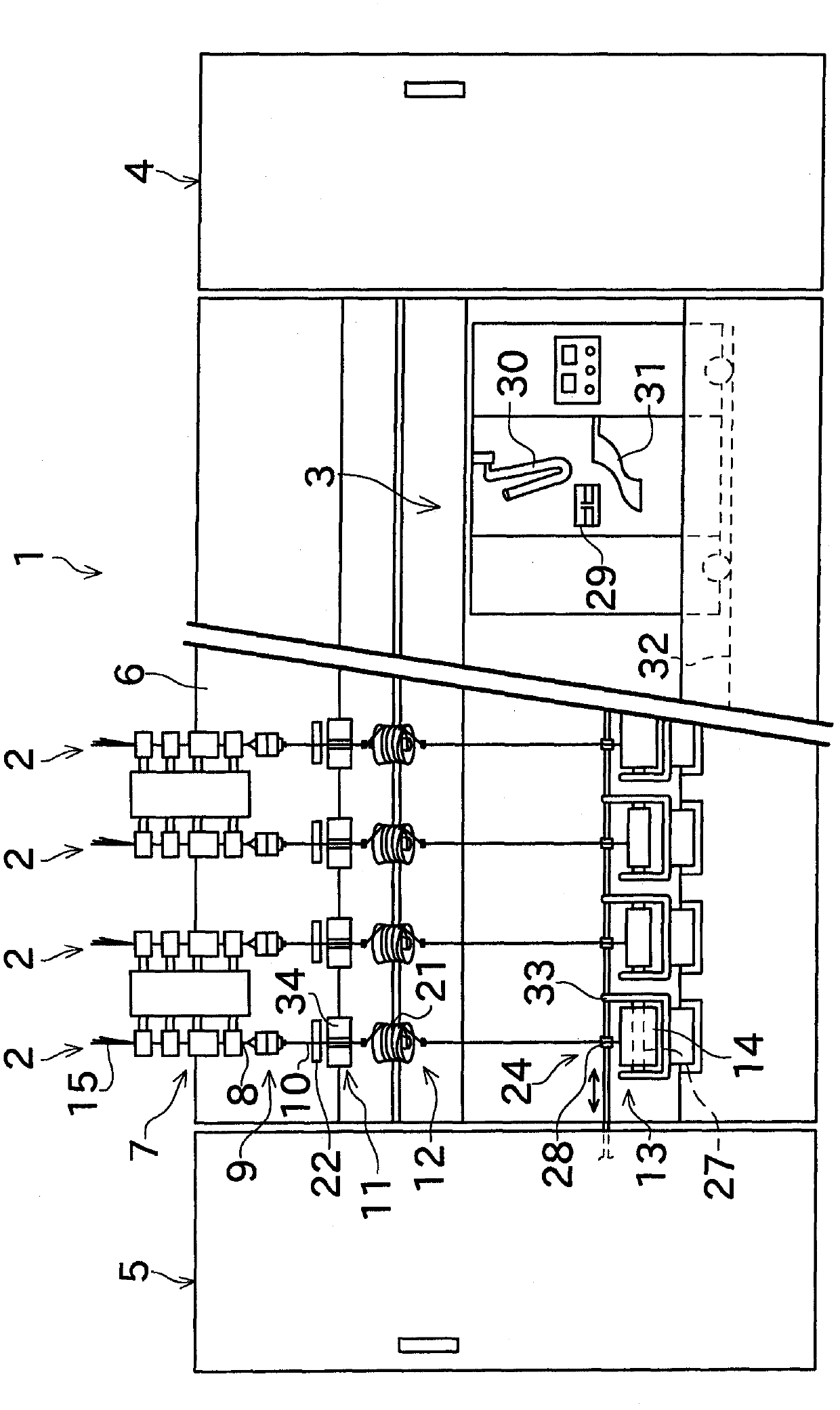 Textile-material monitoring device and yarn winding apparatus