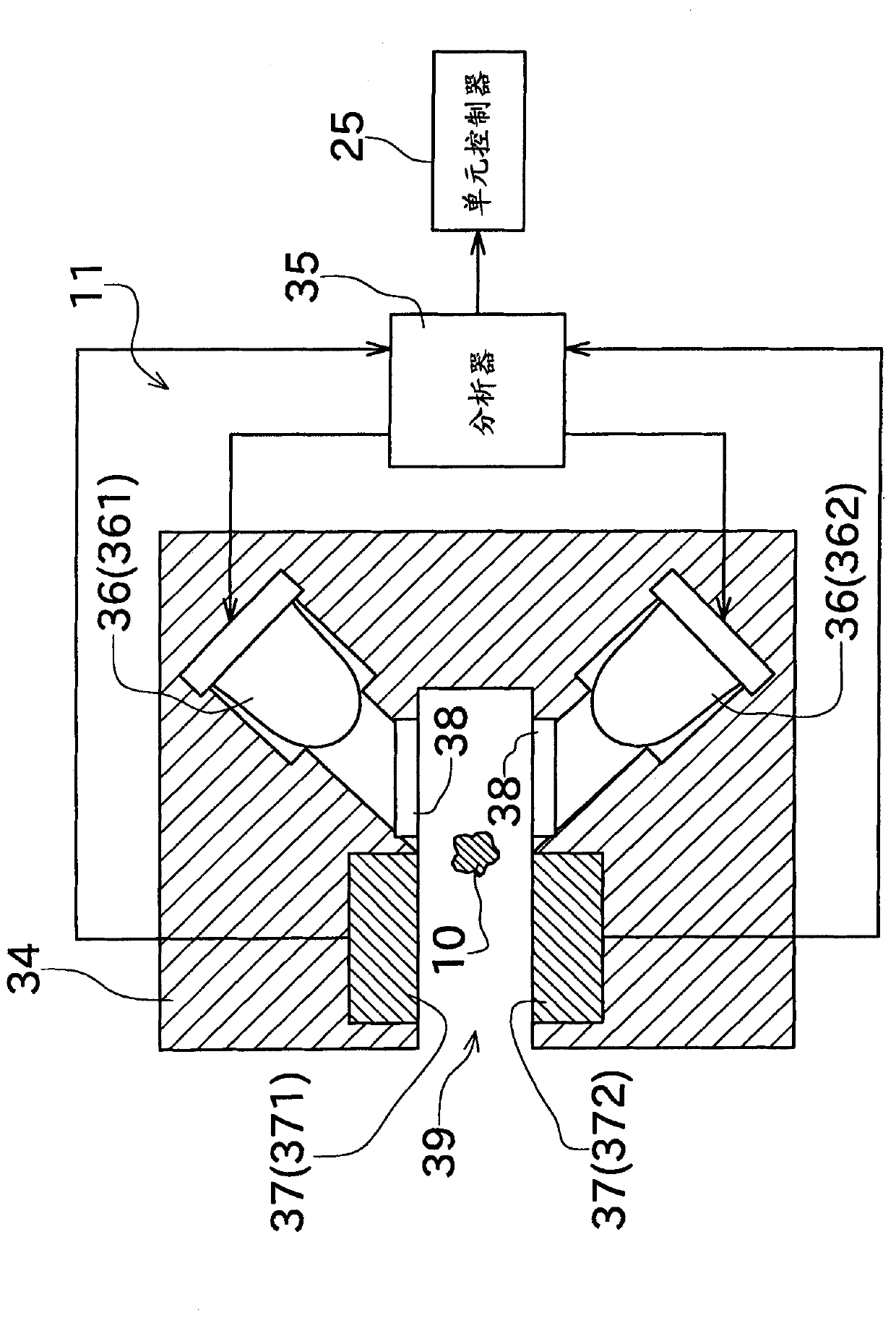 Textile-material monitoring device and yarn winding apparatus