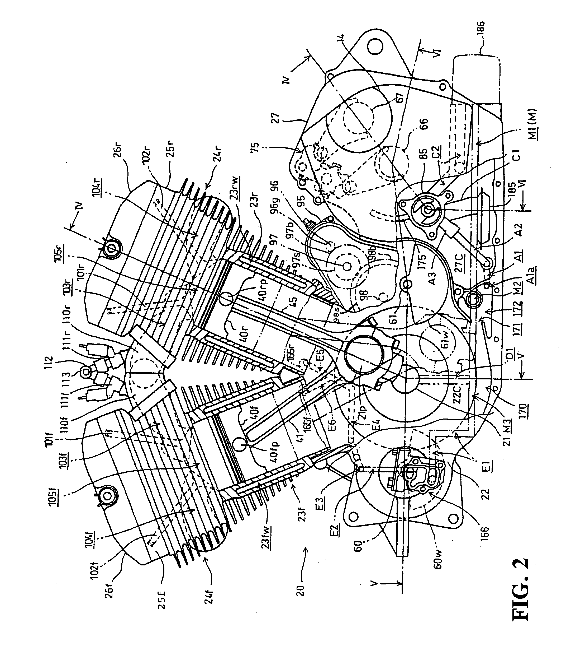 Layout structure of hydraulic control valve for valve train in internal combustion engine