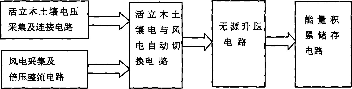 Forest environment energy collection method