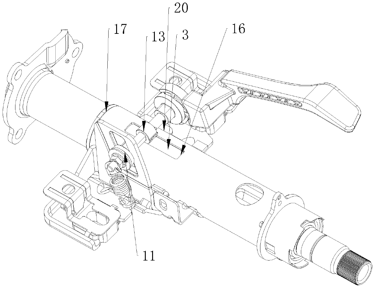 Four-way adjustment steering column assembly